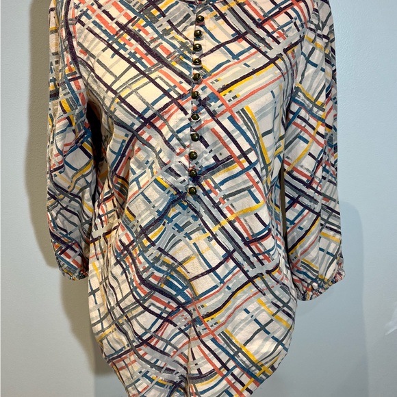 Anthropologie Maeve Bethseda Colorful Blouse Size Small - Picture 4 of 12
